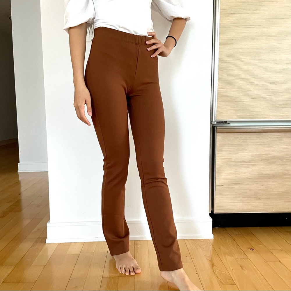 Aritzia Bootcut Highrise Pants with elastic waist